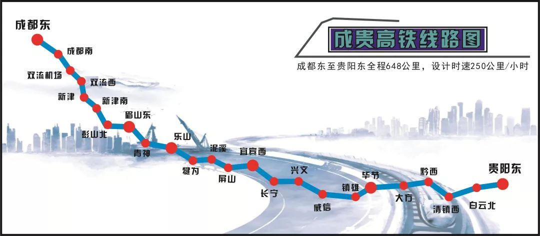成貴高鐵將于2019年12月16日全線通車！