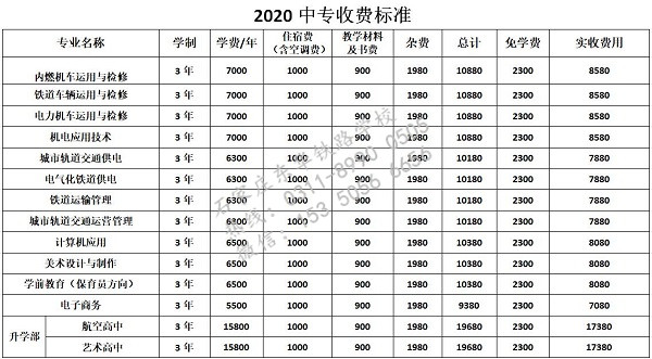 石家莊東華鐵路學(xué)校學(xué)費(fèi)高不高？