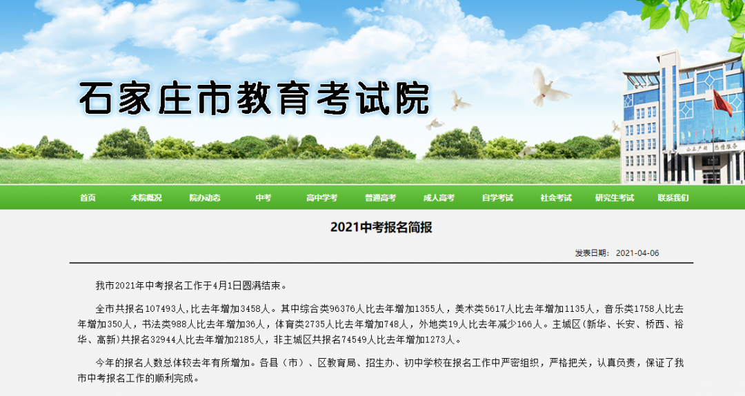 2021年河北中考人數(shù)確定啦！